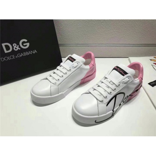 Cheap Dolce &amp; Gabbana D&amp;G Casual Shoes For Women #503204 Replica Wholesale [$80.00 USD] [ITEM#503204] on Replica Dolce &amp; Gabbana D&amp;G Casual Shoes