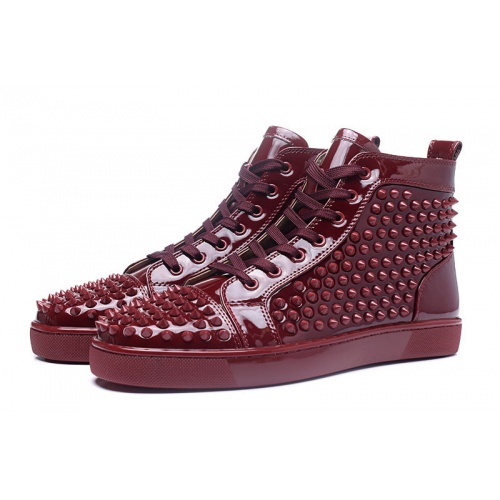 Cheap Christian Louboutin CL High Tops Shoes For Men #503208 Replica Wholesale [$85.00 USD] [ITEM#503208] on Replica Christian Louboutin High Top Shoes
