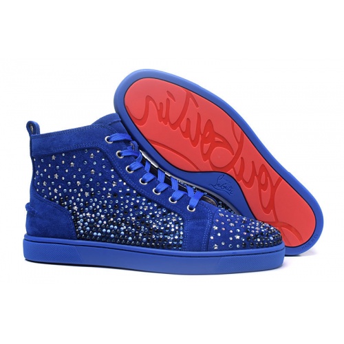 Cheap Christian Louboutin CL High Tops Shoes For Men #503209 Replica Wholesale [$85.00 USD] [ITEM#503209] on Replica Christian Louboutin High Top Shoes