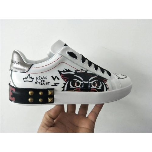Cheap Dolce &amp; Gabbana D&amp;G Casual Shoes For Women #503229 Replica Wholesale [$85.00 USD] [ITEM#503229] on Replica Dolce &amp; Gabbana D&amp;G Casual Shoes