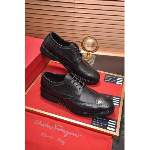 Cheap Salvatore Ferragamo Leather Shoes For Men #505018 Replica Wholesale [$102.00 USD] [ITEM#505018] on Replica Salvatore Ferragamo Leather Shoes