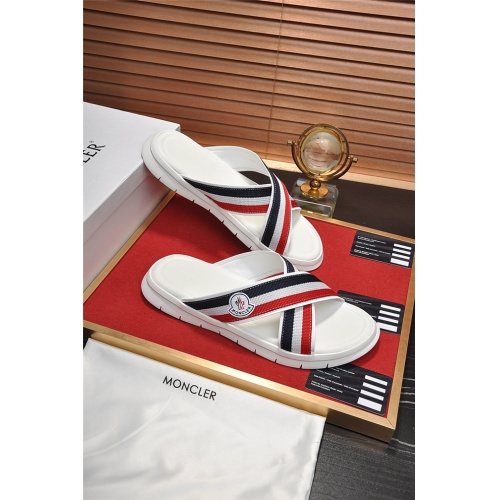 Cheap Moncler Slippers Sandal Shoes For Men #505157 Replica Wholesale [$52.00 USD] [ITEM#505157] on Replica Moncler Shoes