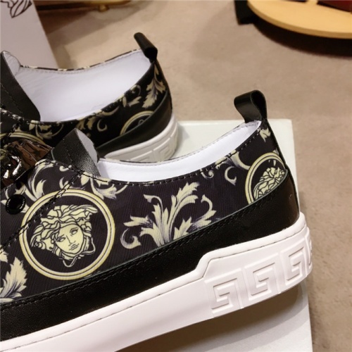 Cheap Versace Casual Shoes For Men #505785 Replica Wholesale [$72.00 USD] [ITEM#505785] on Replica Versace Flat Shoes
