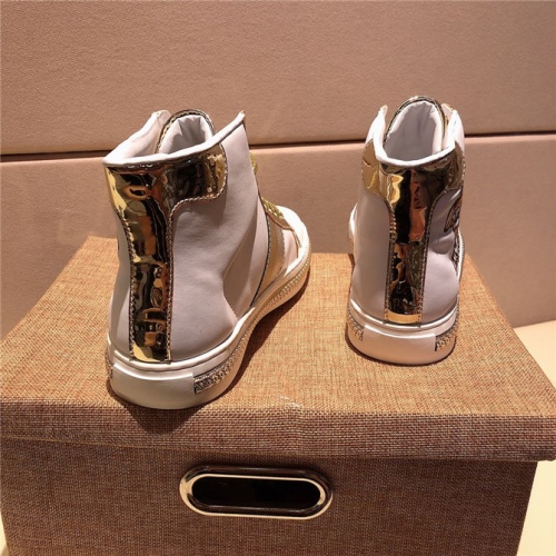 Cheap Versace High Tops Shoes For Men #505849 Replica Wholesale [$82.00 USD] [ITEM#505849] on Replica Versace High Tops Shoes
