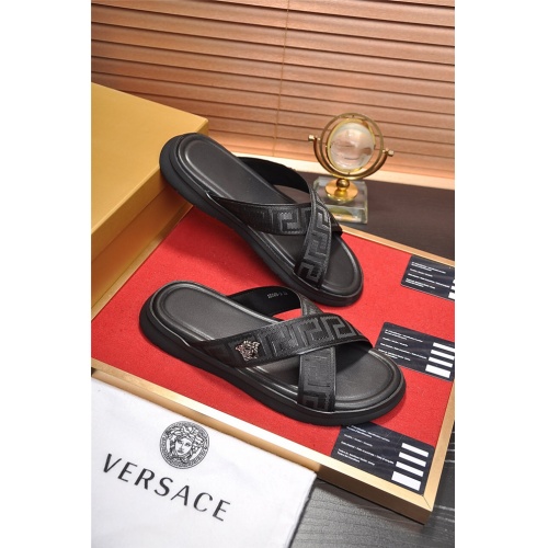 Cheap Versace Slippers For Men #505864 Replica Wholesale [$52.00 USD] [ITEM#505864] on Replica Versace Slippers