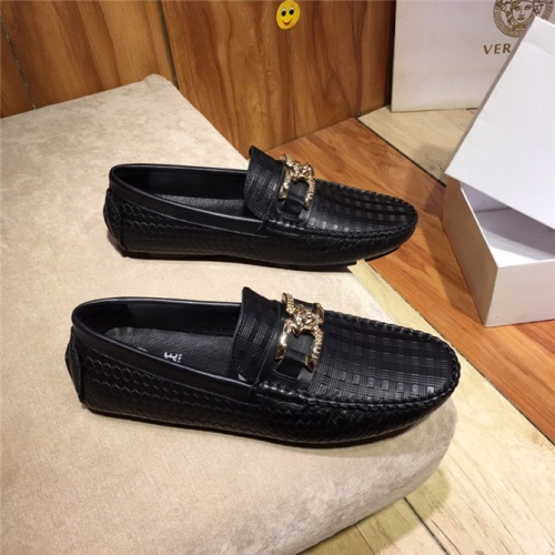 Cheap Versace Casual Shoes For Men #505875 Replica Wholesale [$72.00 USD] [ITEM#505875] on Replica Versace Flat Shoes