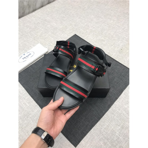 Cheap Prada Sandal For Men #506021 Replica Wholesale [$48.00 USD] [ITEM#506021] on Replica Prada Sandal