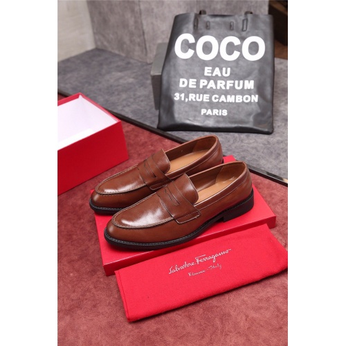 Cheap Ferragamo Leather Shoes For Men #506664 Replica Wholesale [$82.00 USD] [ITEM#506664] on Replica Salvatore Ferragamo Leather Shoes