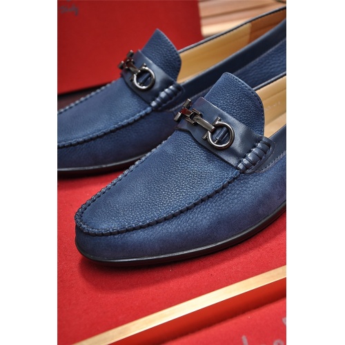 Cheap Salvatore Ferragamo Leather Shoes For Men #507855 Replica Wholesale [$85.00 USD] [ITEM#507855] on Replica Salvatore Ferragamo Casual Shoes