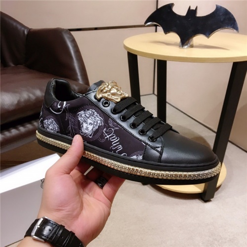 Cheap Versace Casual Shoes For Men #508118 Replica Wholesale [$76.00 USD] [ITEM#508118] on Replica Versace Flat Shoes