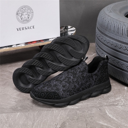 Cheap Versace Casual Shoes For Men #508618 Replica Wholesale [$82.00 USD] [ITEM#508618] on Replica Versace Flat Shoes