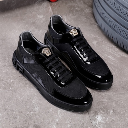 Cheap Versace Casual Shoes For Men #508656 Replica Wholesale [$82.00 USD] [ITEM#508656] on Replica Versace Flat Shoes