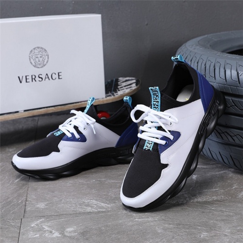 Cheap Versace Casual Shoes For Men #508667 Replica Wholesale [$82.00 USD] [ITEM#508667] on Replica Versace Flat Shoes