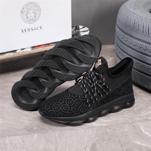 Cheap Versace Casual Shoes For Men #508672 Replica Wholesale [$85.00 USD] [ITEM#508672] on Replica Versace Flat Shoes