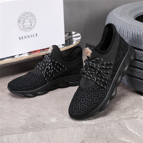 Cheap Versace Casual Shoes For Men #508672 Replica Wholesale [$85.00 USD] [ITEM#508672] on Replica Versace Flat Shoes
