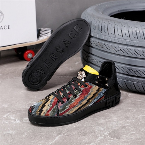 Cheap Versace Casual Shoes For Men #508683 Replica Wholesale [$85.00 USD] [ITEM#508683] on Replica Versace Flat Shoes