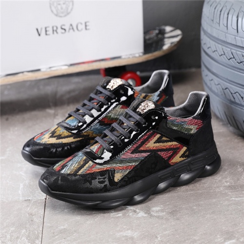 Cheap Versace Casual Shoes For Men #508689 Replica Wholesale [$85.00 USD] [ITEM#508689] on Replica Versace Flat Shoes