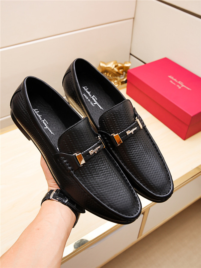 Cheap Salvatore Ferragamo SF Leather Shoes For Men #498121 Replica ...