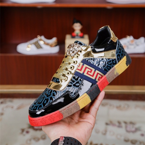 Cheap Versace Casual Shoes For Men #509924 Replica Wholesale [$76.00 USD] [ITEM#509924] on Replica Versace Flat Shoes