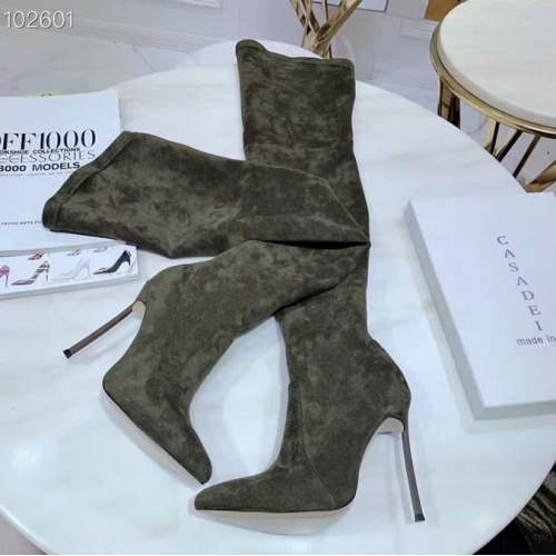 Cheap Casadei Boots For Women #510375 Replica Wholesale [$130.00 USD] [ITEM#510375] on Replica Casadei Shoes