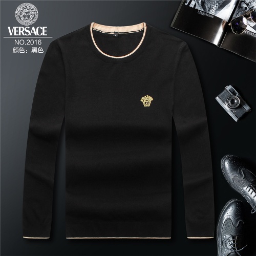 Cheap Versace Sweaters Long Sleeved For Men #511595 Replica Wholesale [$46.00 USD] [ITEM#511595] on Replica Versace Sweaters