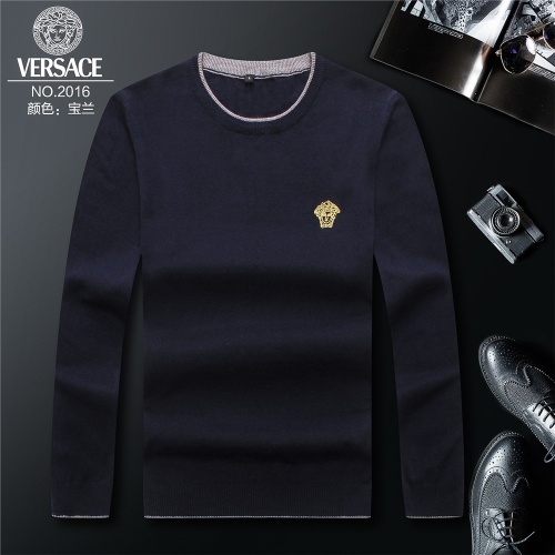 Cheap Versace Sweaters Long Sleeved For Men #511596 Replica Wholesale [$46.00 USD] [ITEM#511596] on Replica Versace Sweaters