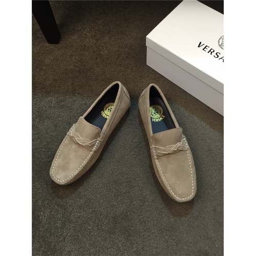 Cheap Versace Casual Shoes For Men #513097 Replica Wholesale [$76.00 USD] [ITEM#513097] on Replica Versace Flat Shoes