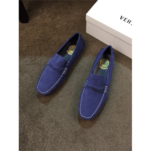 Cheap Versace Casual Shoes For Men #513098 Replica Wholesale [$76.00 USD] [ITEM#513098] on Replica Versace Flat Shoes