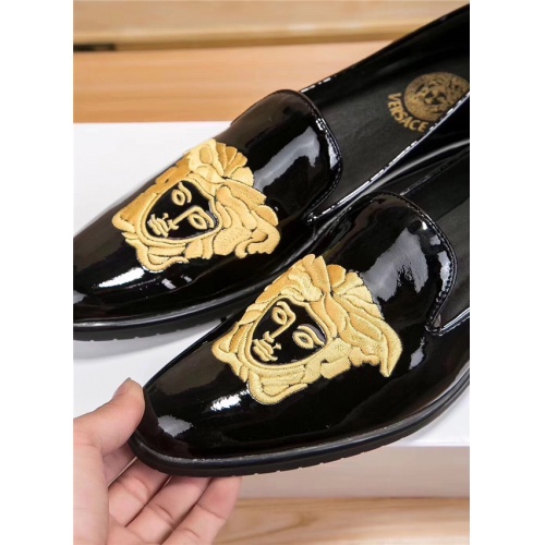 Cheap Versace Leather Shoes For Men #513125 Replica Wholesale [$80.00 USD] [ITEM#513125] on Replica Versace Leather Shoes