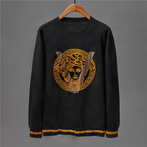 Cheap Versace Sweaters Long Sleeved For Men #513380 Replica Wholesale [$46.00 USD] [ITEM#513380] on Replica Versace Sweaters
