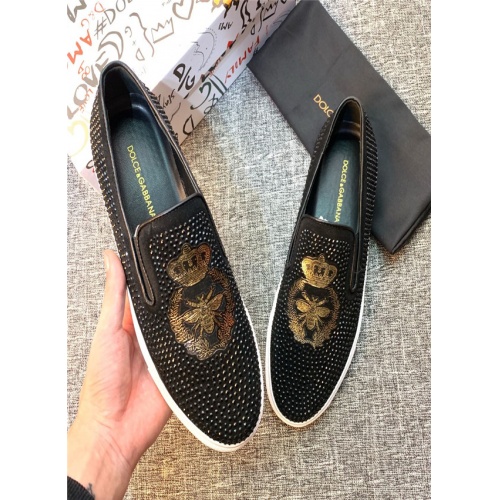 Cheap Dolce &amp; Gabbana D&amp;G Casual Shoes For Men #513884 Replica Wholesale [$72.00 USD] [ITEM#513884] on Replica Dolce &amp; Gabbana D&amp;G Casual Shoes