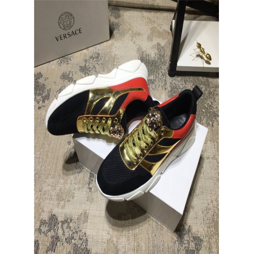 Cheap Versace Casual Shoes For Men #513889 Replica Wholesale [$80.00 USD] [ITEM#513889] on Replica Versace Flat Shoes