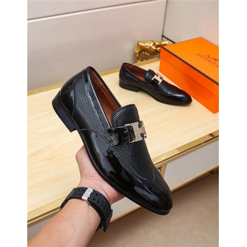 Cheap Hermes Leather Shoes For Men #514524 Replica Wholesale [$76.00 USD] [ITEM#514524] on Replica Hermes Leather Shoes