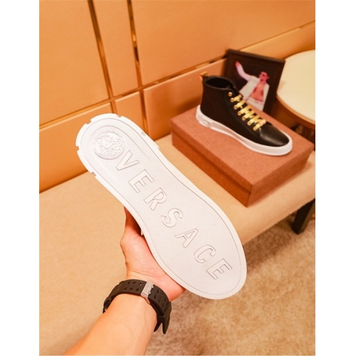 Cheap Versace High Tops Shoes For Men #514551 Replica Wholesale [$82.00 USD] [ITEM#514551] on Replica Versace High Tops Shoes