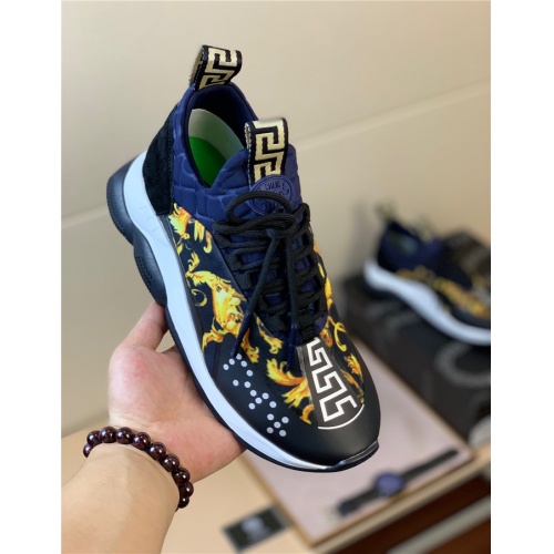 Cheap Versace Casual Shoes For Men #514836 Replica Wholesale [$92.00 USD] [ITEM#514836] on Replica Versace Flat Shoes