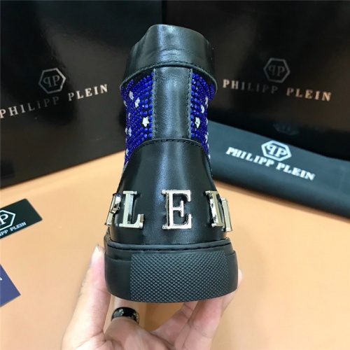 Cheap Philipp Plein PP High Tops Shoes For Men #515289 Replica Wholesale [$85.00 USD] [ITEM#515289] on Replica Philipp Plein PP High Tops Shoes