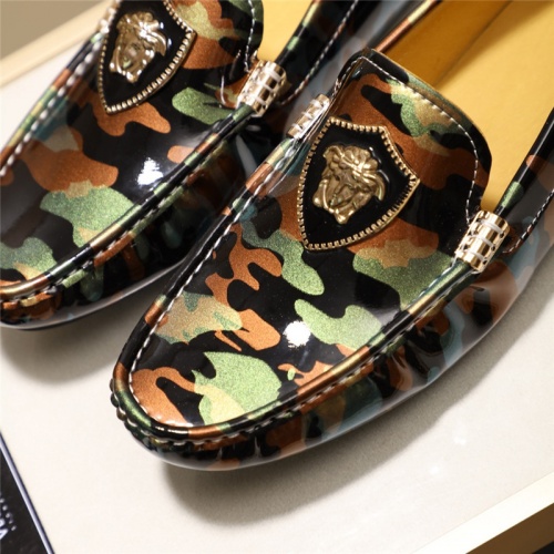 Cheap Versace Leather Shoes For Men #515339 Replica Wholesale [$68.00 USD] [ITEM#515339] on Replica Versace Leather Shoes