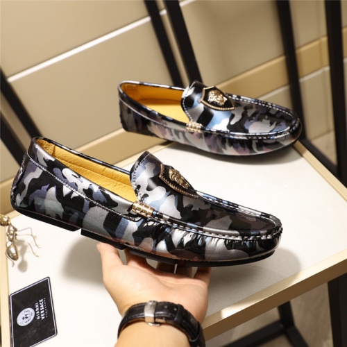 Cheap Versace Leather Shoes For Men #515341 Replica Wholesale [$68.00 USD] [ITEM#515341] on Replica Versace Leather Shoes
