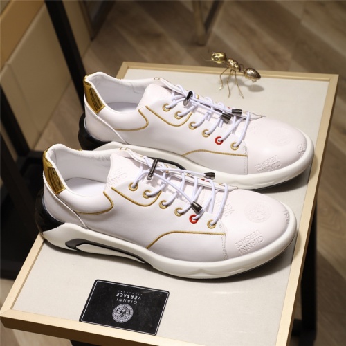 Cheap Versace Casual Shoes For Men #515345 Replica Wholesale [$76.00 USD] [ITEM#515345] on Replica Versace Flat Shoes