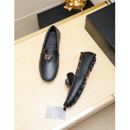 Cheap Philipp Plein PP Leather Shoes For Men #515601 Replica Wholesale [$64.00 USD] [ITEM#515601] on Replica Philipp Plein PP Leather Shoes