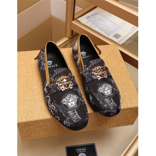 Cheap Versace Casual Shoes For Men #515724 Replica Wholesale [$72.00 USD] [ITEM#515724] on Replica Versace Flat Shoes