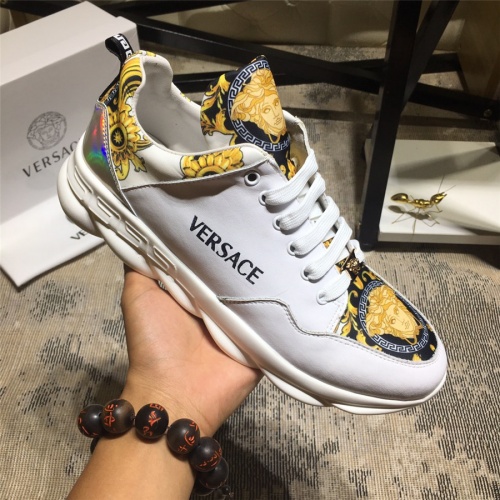 Cheap Versace Casual Shoes For Men #515767 Replica Wholesale [$76.00 USD] [ITEM#515767] on Replica Versace Flat Shoes