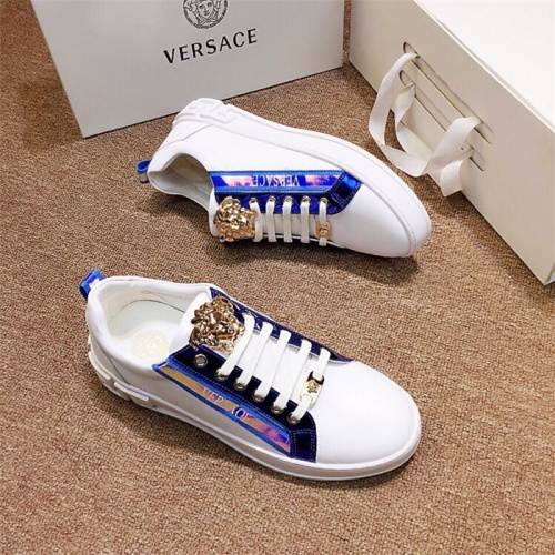 Cheap Versace Casual Shoes For Men #515809 Replica Wholesale [$76.00 USD] [ITEM#515809] on Replica Versace Flat Shoes