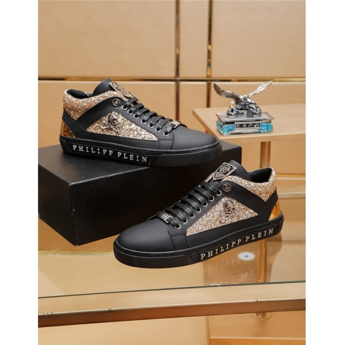 Cheap Philipp Plein PP High Tops Shoes For Men #515815 Replica Wholesale [$82.00 USD] [ITEM#515815] on Replica Philipp Plein PP High Tops Shoes