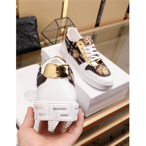 Cheap Versace Casual Shoes For Men #515825 Replica Wholesale [$76.00 USD] [ITEM#515825] on Replica Versace Flat Shoes