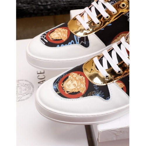 Cheap Versace Casual Shoes For Men #515827 Replica Wholesale [$76.00 USD] [ITEM#515827] on Replica Versace Flat Shoes