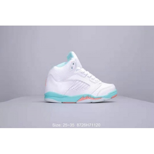 Cheap Air Jordan 5 V Kids Shoes For Kids #518068 Replica Wholesale [$46.00 USD] [ITEM#518068] on Replica Air Jordan 5 V Kids Shoes