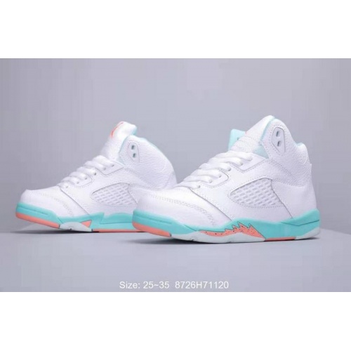 Cheap Air Jordan 5 V Kids Shoes For Kids #518068 Replica Wholesale [$46.00 USD] [ITEM#518068] on Replica Air Jordan 5 V Kids Shoes
