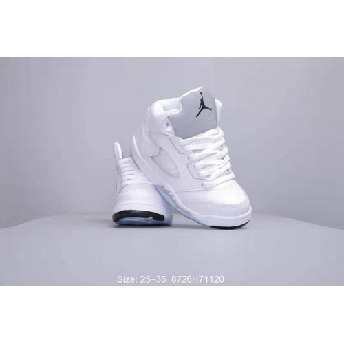Cheap Air Jordan 5 V Kids Shoes For Kids #518071 Replica Wholesale [$46.00 USD] [ITEM#518071] on Replica Air Jordan 5 V Kids Shoes