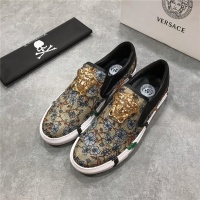 Cheap Versace Casual Shoes For Men #514532 Replica Wholesale [$72.00 USD] [ITEM#514532] on Replica Versace Flat Shoes